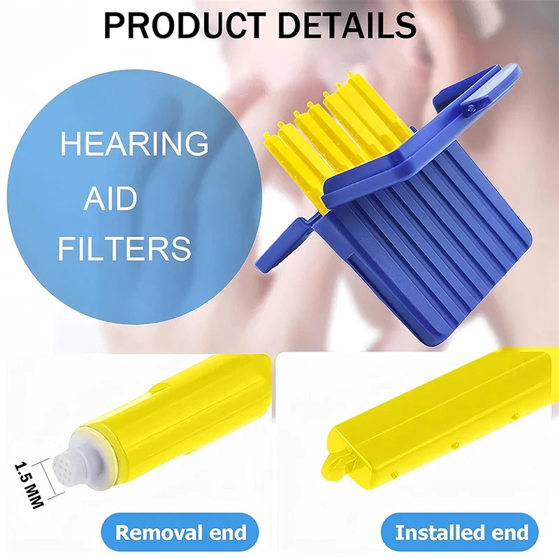 Hearing Aid Wax Guards Replacement Filters 1.5mm Pack for Earwax Protection