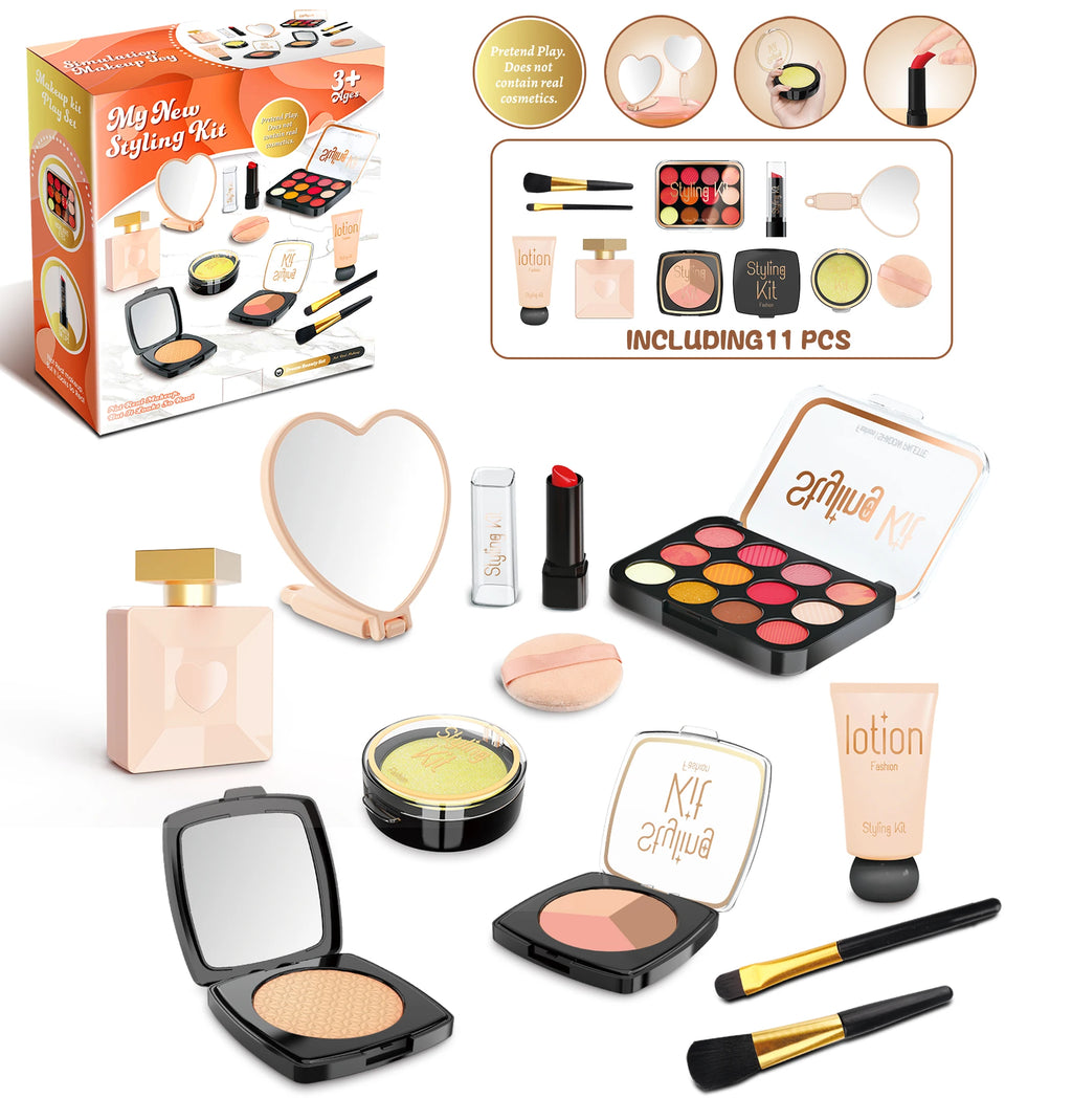 Fake Makeup Set for Girls Play Cosmetics Pretend Makeup Toys - Multiple Colors