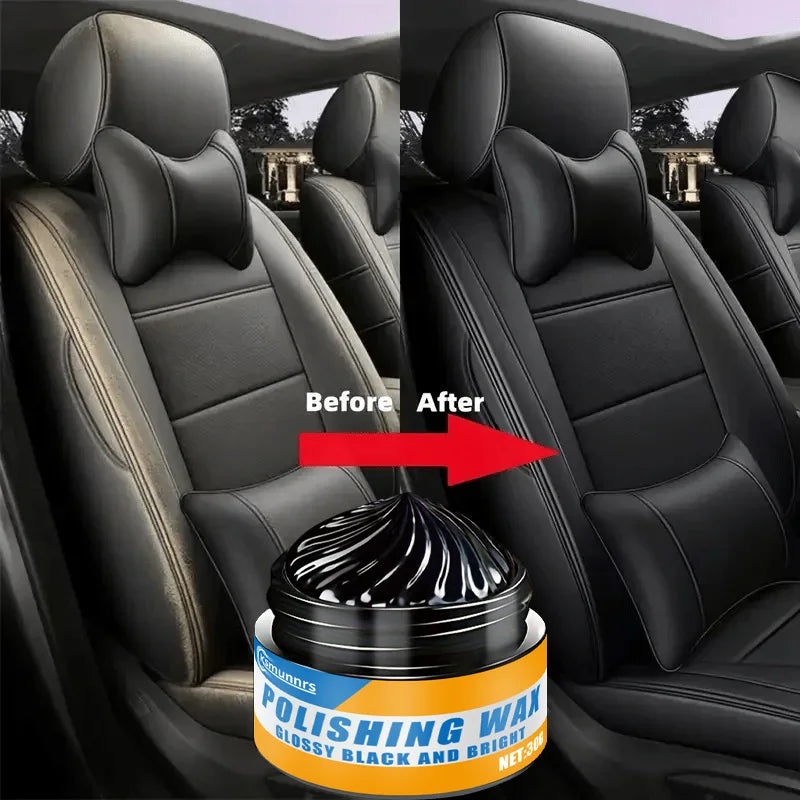 Leather Car Dashboard Repair Wax - Anti-Aging Interior Shine & Restoration