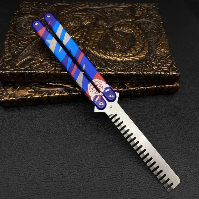 Valorant Yoru's Butterfly Comb Metal Weapon Model - 23cm Gaming Collectible