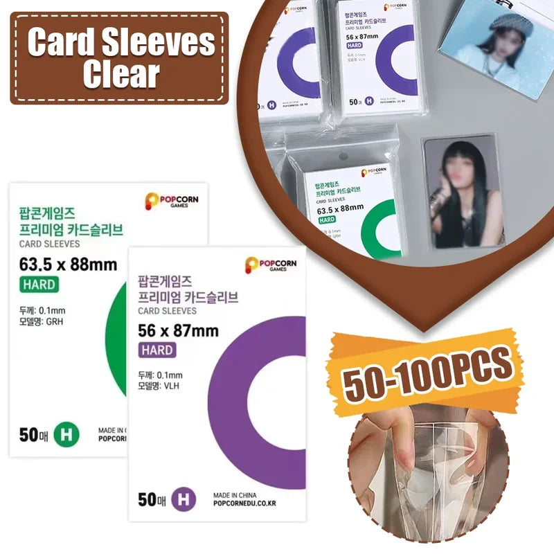 50/100PCS Photo Album Card Holders for Scrapbooking Kpop Collector Book Supplies