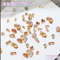 50Pcs Nail Art Charms Mini Zircon Sparkle Mix Shapes for Manicure & DIY Decoration