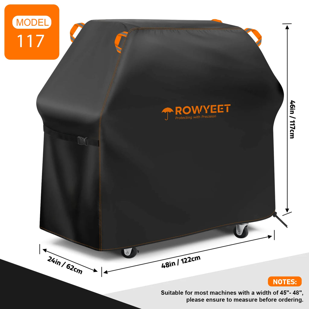 Waterproof Outdoor BBQ Grill Cover with Adjustable Hem for Weber Nexgrill and More