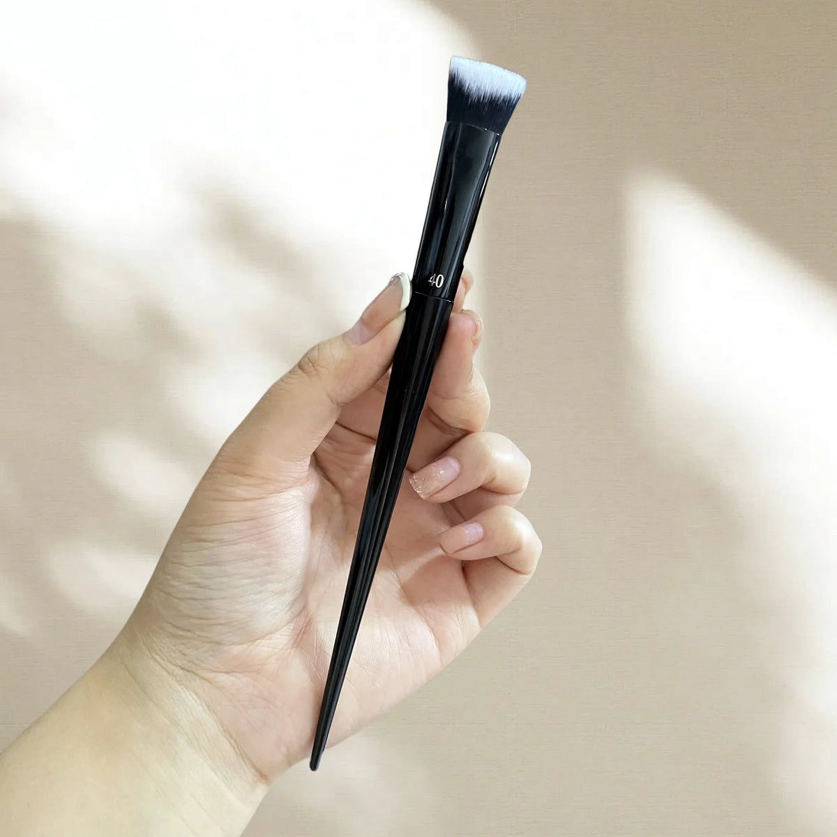 Angled Concealer Brush for Face & Under Eye Makeup - Vegan, Multi-Color Handle Options