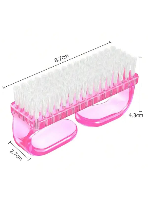 4Pcs Nail Art Tools Kit with Large Nail Polish Brush Dust Brush & Cuticle Pusher