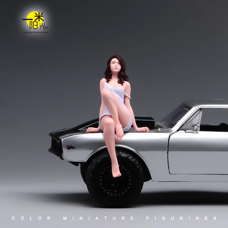 Miniature Resin Figures for Car Decor and Collectibles - Scene Props, 1/18-1/87 Scale