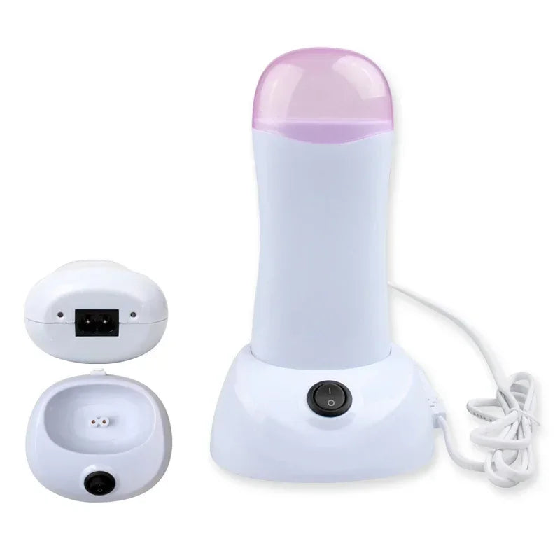 Electric Wax Heater Epilator for Hair Removal with Refillable Cartridges