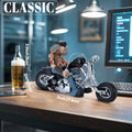 Funny Biker Resin Figurine – Motorcycle Rider Home Decor Statue, Desktop & Shelf Ornament