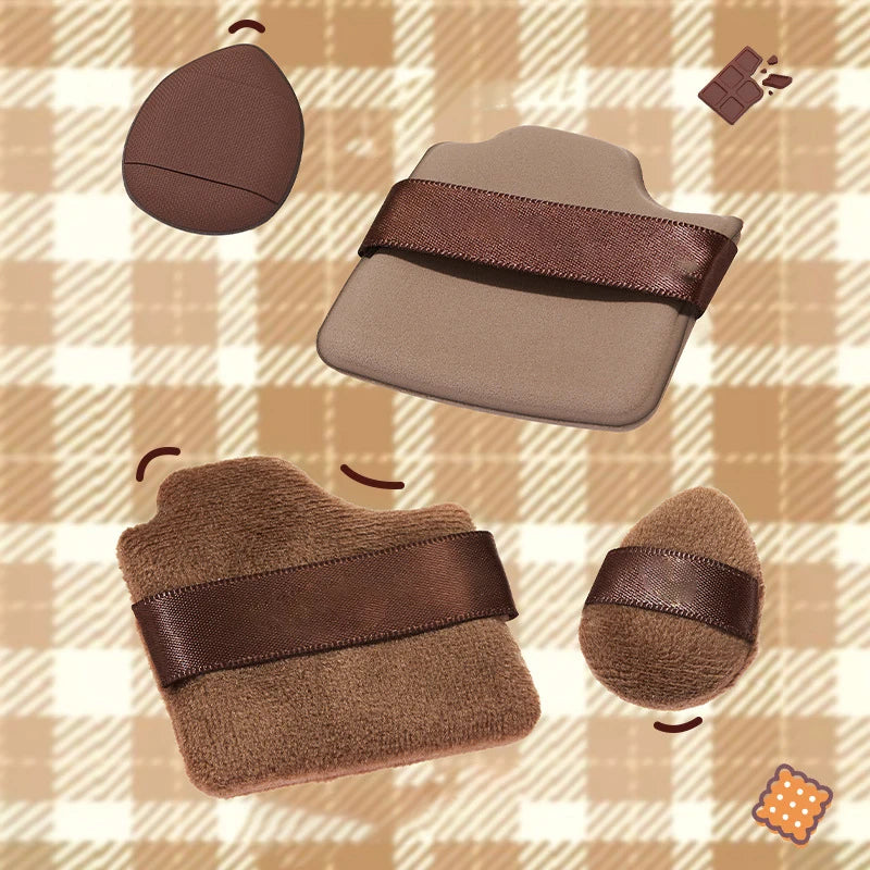 Makeup Blender Puffs Set 4/6pcs Velvet Sponge for Foundation & Powder