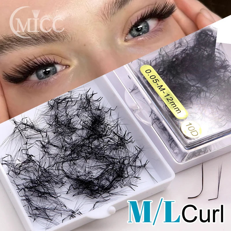 Eyelash Extension Fans 6D 10D Mixed Volume Premade Fans for Lash Extensions