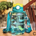 Kids Water Bottle with Straw Leakproof 650ml Outdoor Portable Children's Drink Cup
