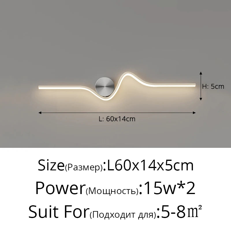 Modern Living Room Wall Lamp with Dimmable LED Light - 2023 Home Decor Fixture