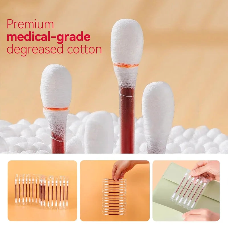 Disposable Iodine Cotton Swabs with Individual Packaging for First Aid & Wound Care
