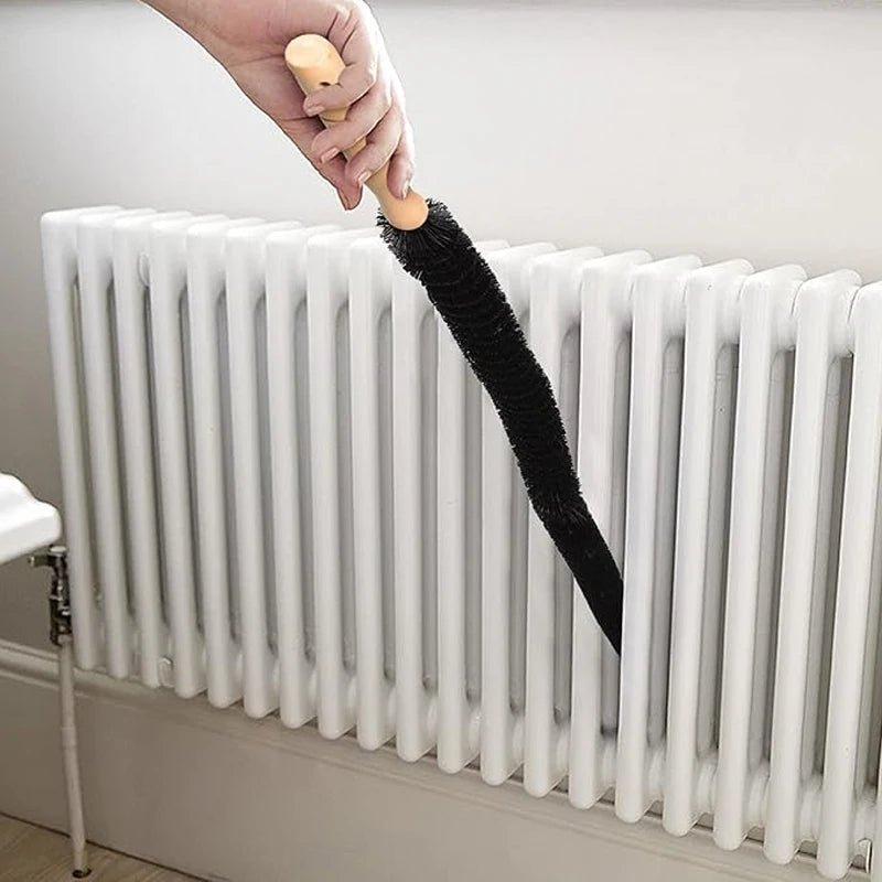 2pcs Bendable Dust Cleaner Brushes for Radiators, Washing Machines & Chimneys