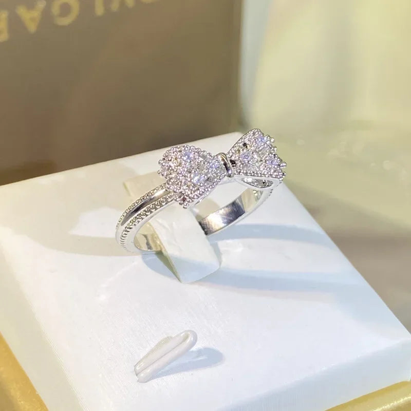 Elegant CZ Sterling Silver Ring for Women - Wedding & Statement Jewelry