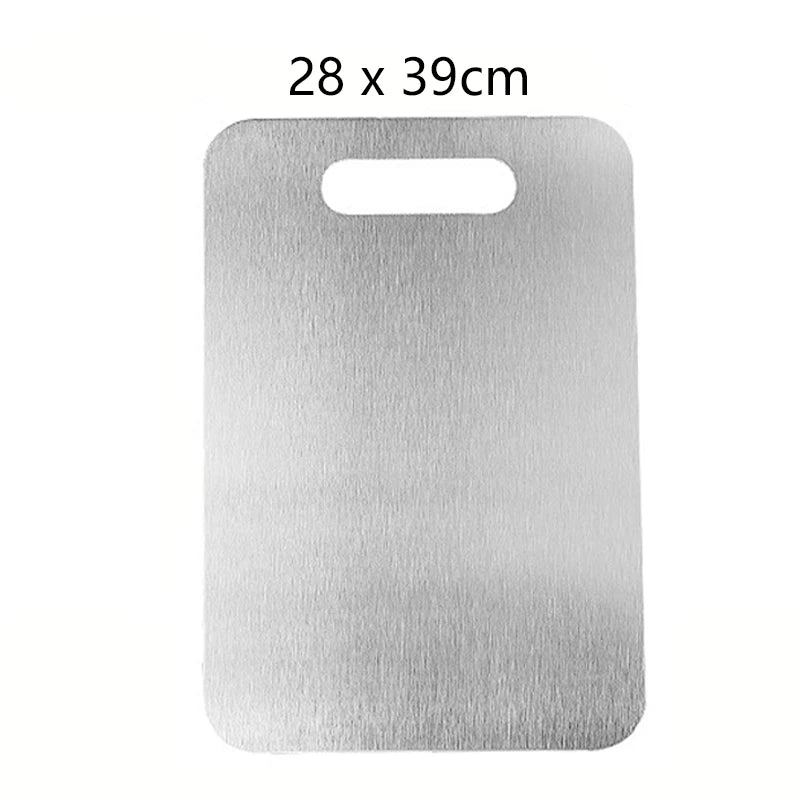 Heavy-Duty Titanium Steel Cutting Board for Kitchen Food Prep Double Sided