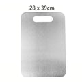 Heavy-Duty Titanium Steel Cutting Board for Kitchen Food Prep Double Sided