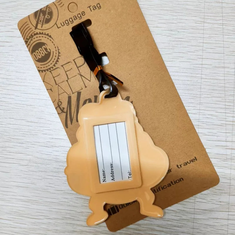 Anime Luggage Tag PVC Suitcase Label Travel Gift for Girls & Fans