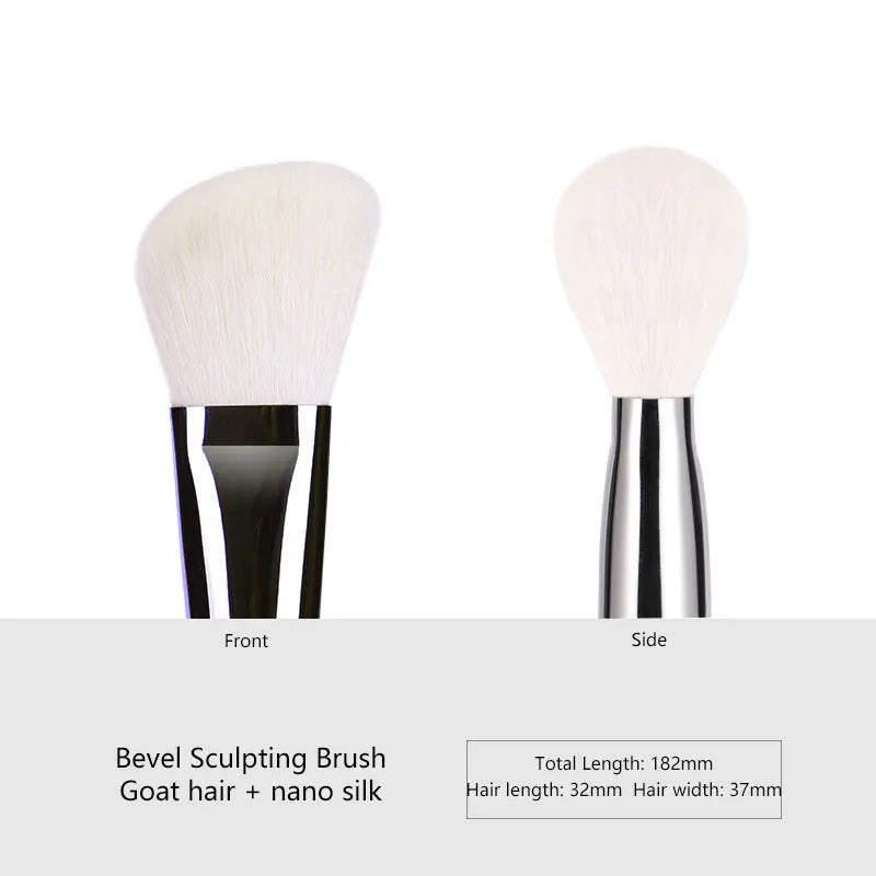 High-End Animal Hair Eye Shadow Makeup Brush Set with Ebony Handle