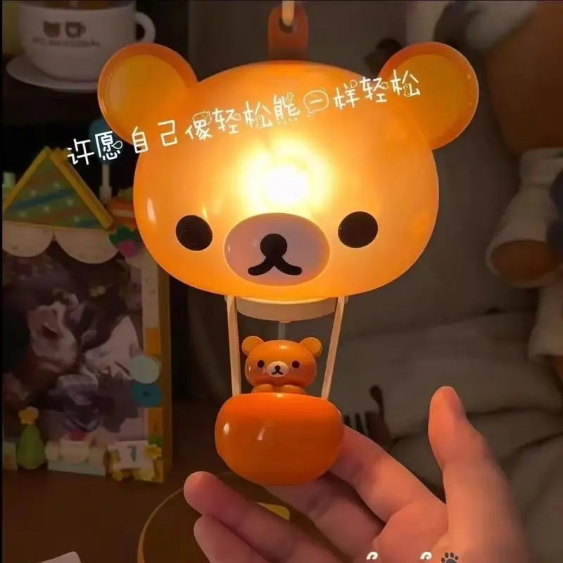 Cute Rilakkuma Bear Table Lamp Night Light Desk Decor for Bedroom & Nightstand