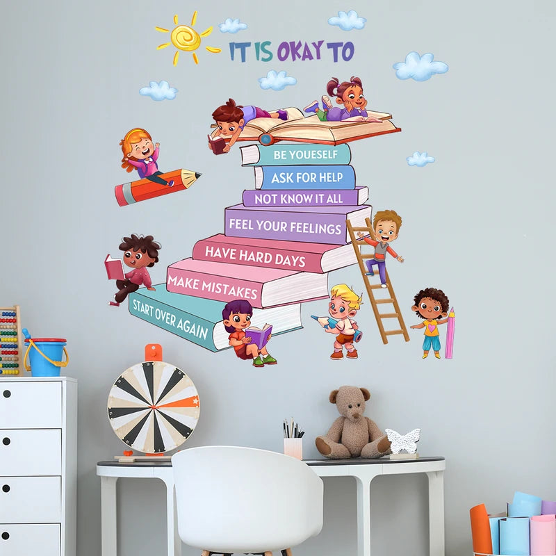 Learn To Give Me Free Wall Stickers for Living Room and Bedroom Decor