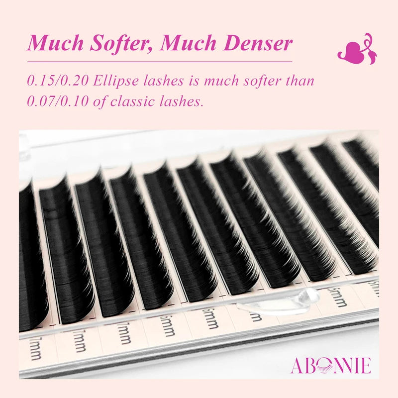 Flat Eyelash Extensions 5-7mm Ultra Soft Volume False Lashes Matte Black