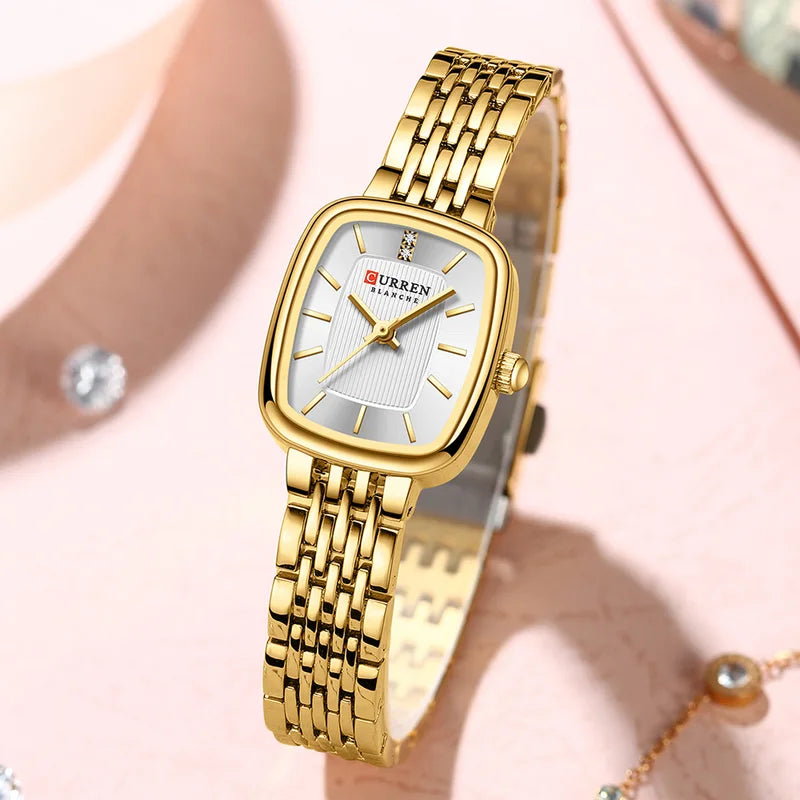 Women's Waterproof Square Watch - Casual Fashion Wristwatch for Ladies