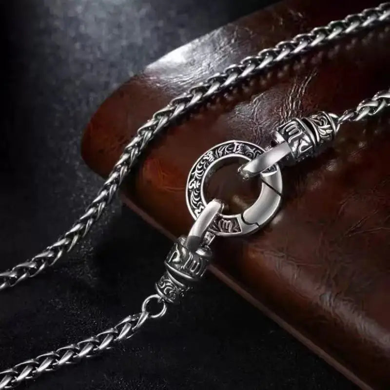 925 Sterling Silver Necklace Woven Chain for Men Women Fashion Clavicle Jewelry Gift