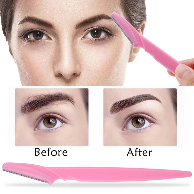 Eyebrow Trimmer Face Blade Set - Portable Hair Removal & Grooming Tools