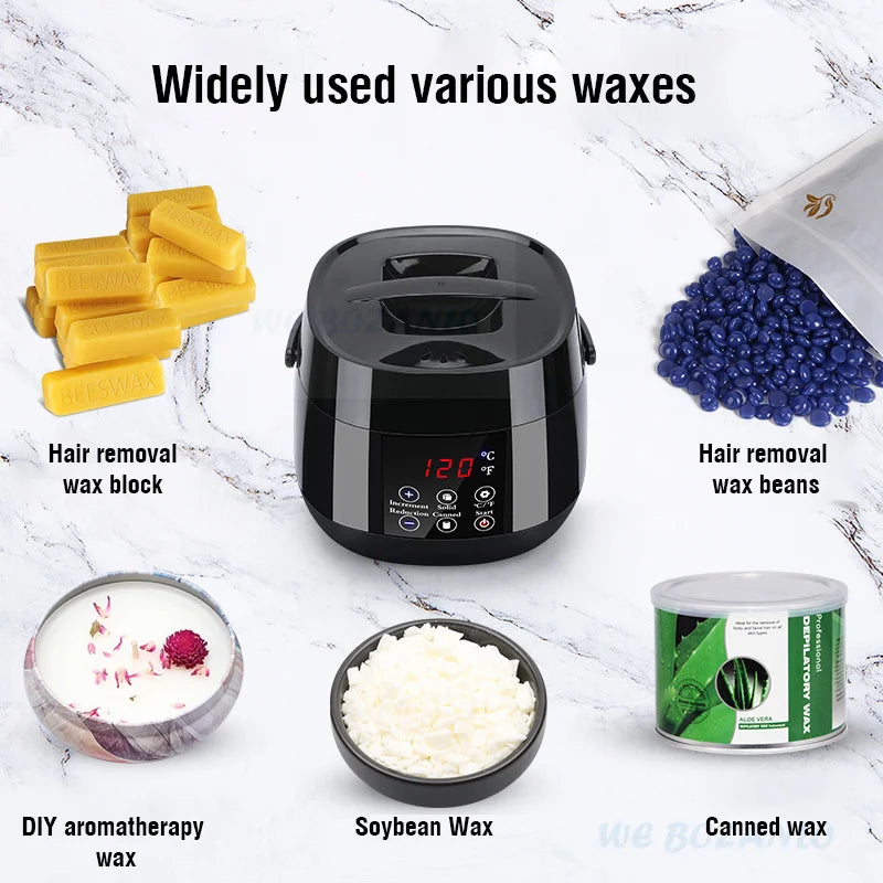 Smart Wax Heater & Warmer for Hair Removal with LCD Display