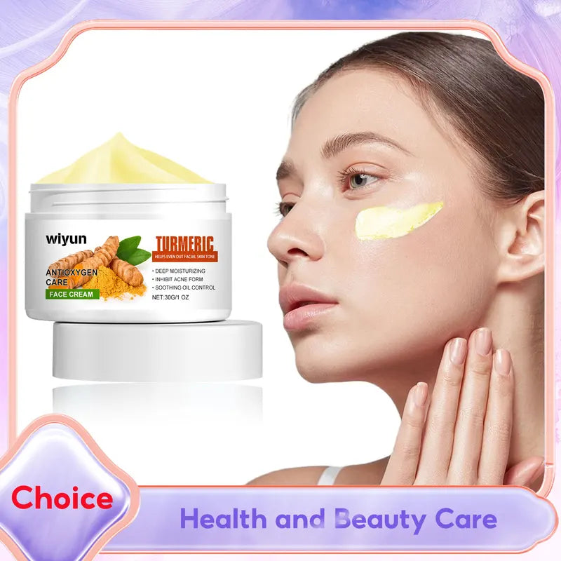 Turmeric Face Cream for Acne Dark Spots Brightening & Pore Care 30g