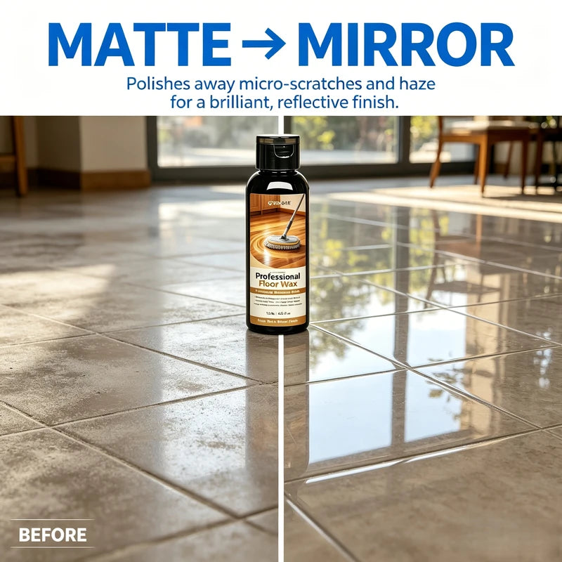 Floor Polishing Wax for Mirror Shine & Scratch Removal - Tile & Marble Renovation