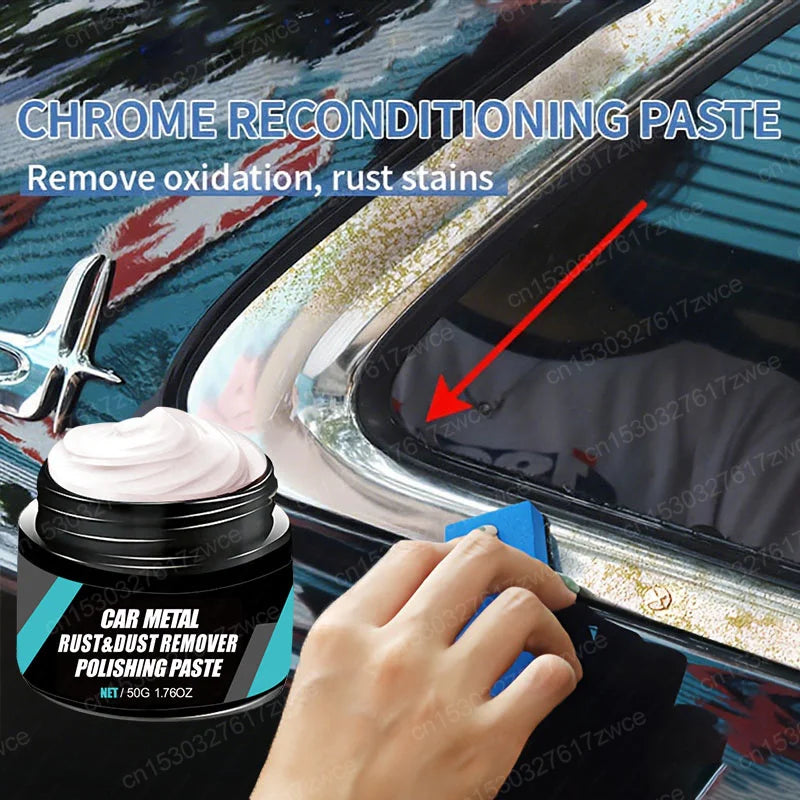 Car Metal Rust & Wheel Hub Scratch Repair Wax Kit - Glossy Long-Lasting Polish