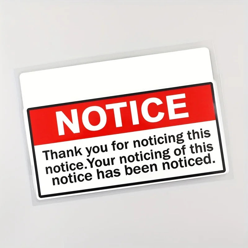 Car Scratch Sticker Decal - Warning, Funny, Tool Notification PVC Vehicle Sticker