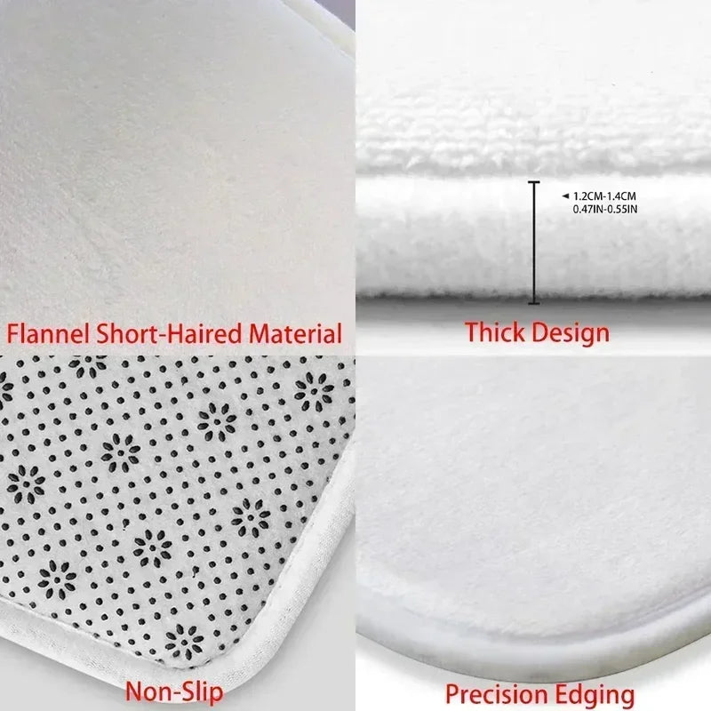 Multi-Size Non-Slip Area Rug for Living Room, Bedroom, Kitchen, Door, and Decor