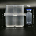 Stackable Plastic Vial Storage Case for Freezer & Refrigerator – 3/5/7/10mL, Multi-Slot, Clear