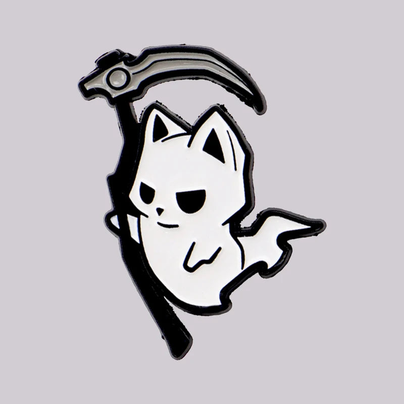 Halloween Enamel Ghost Pin Brooch Lapel Badge for Clothing & Bags