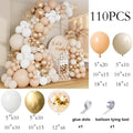 Metallic Gold & White Balloons Garland Kit for 30th Birthday Wedding Graduation
