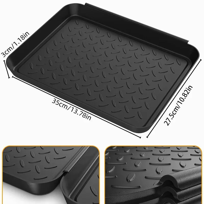 3-Pack Multi-Purpose Outdoor Garden Boot Mat Tray for Floor & Plant Protection