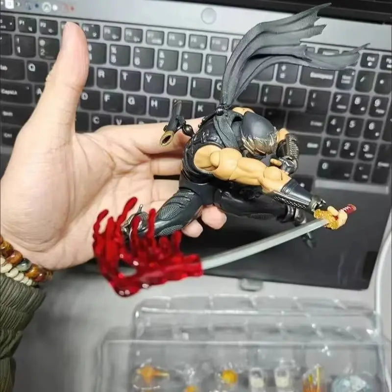 Hyper-Movable Action Figure Accessory Set with Blood Effect Splatter