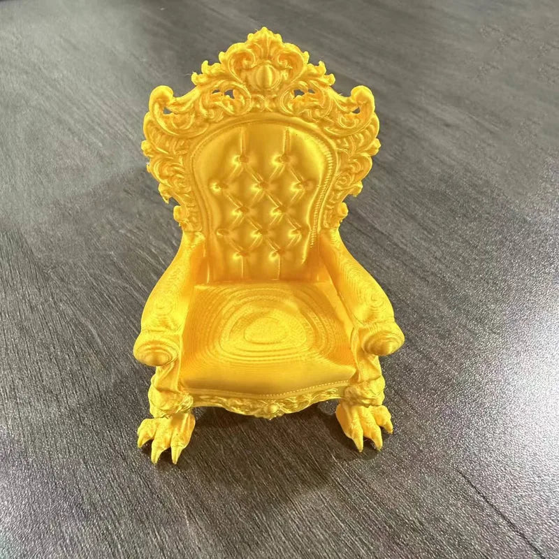 Gothic Style Thrones Display Stand - Medieval King Queen Decor, Dark Brown & Gold Variants