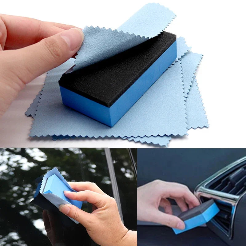 Car Ceramic Coating Sponge Applicator Pads for Wax & Polishing - Blue