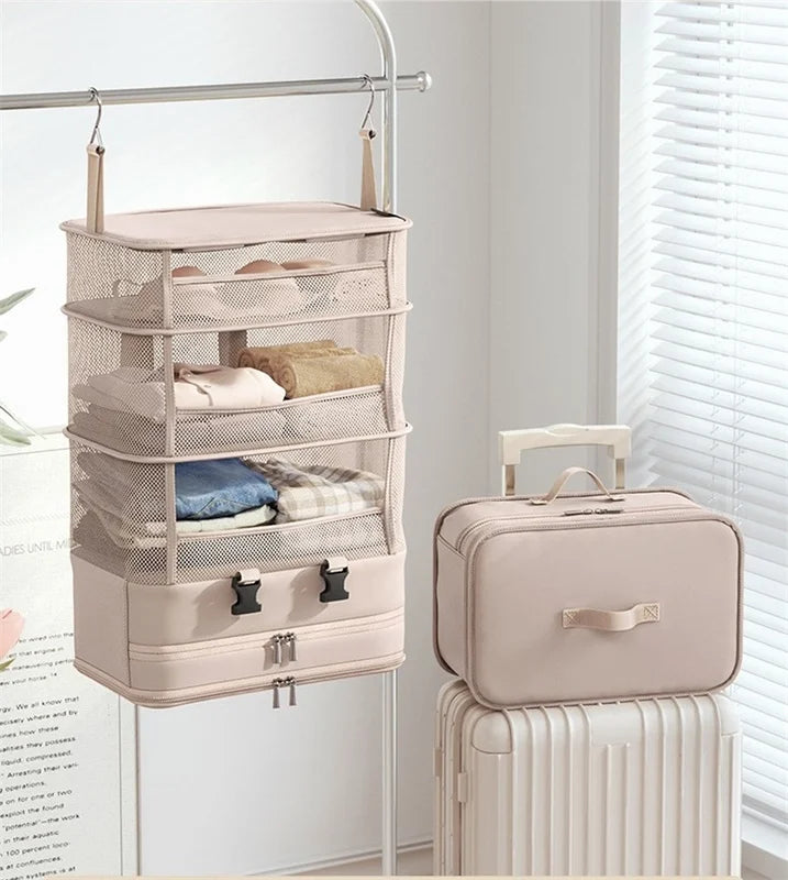 Hanging Travel Clothes Storage Bag Large Capacity Wardrobe Organizer for Business Trip