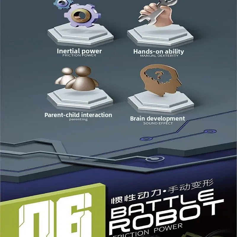 Transformable Mecha Robot Toy for Kids - Deformation Action Figure Gift