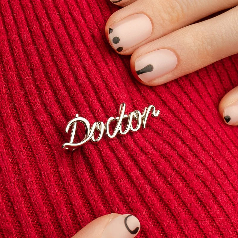 Medical Jewelry Brooch Pins for Doctor Nurse - Creative Letter Lapel Badge Gift