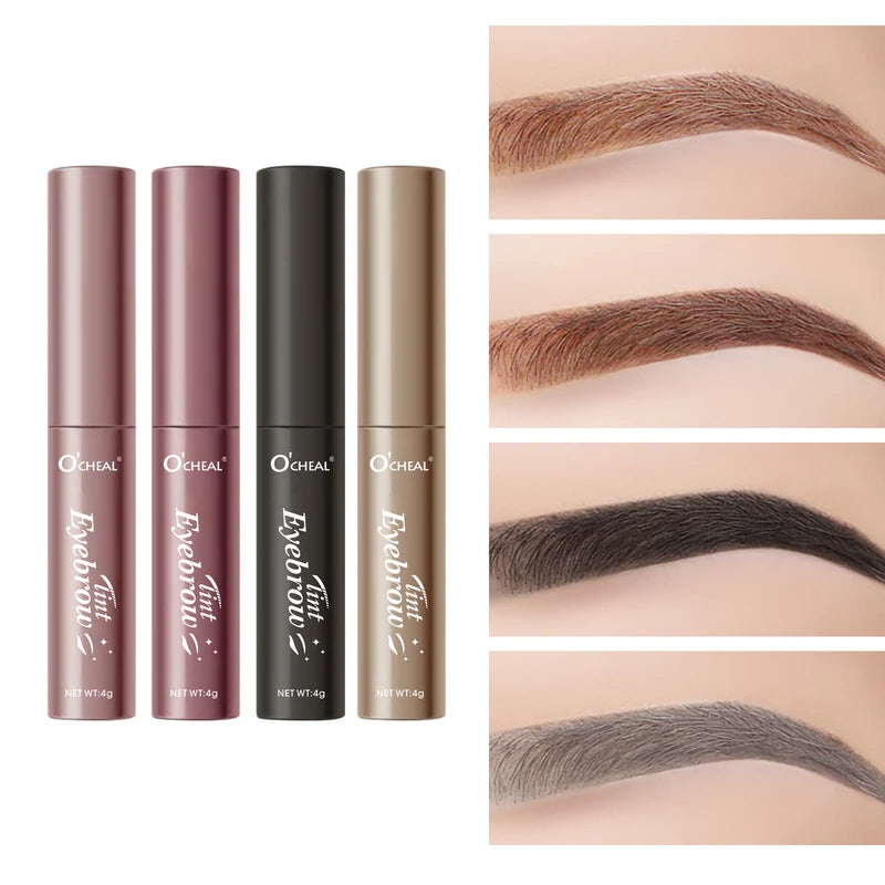 Long-Lasting Waterproof Eyebrow Gel - 4 Colors Quick-Dry Fixing Eyebrow Makeup