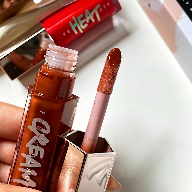 Multicolor Lip Gloss with Shine and Glitter - Lip Plumper Makeup for Beginners