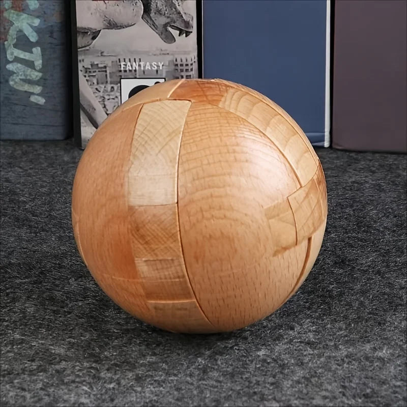 Wooden Puzzle Balls for Home Decor and Educational Gifts - Halloween, Christmas, Thanksgiving