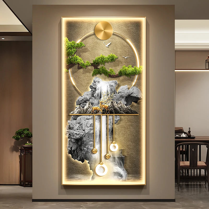 Modern LED Wall Lamp with Crystal Porcelain for Indoor Living Room & Corridor Decoration