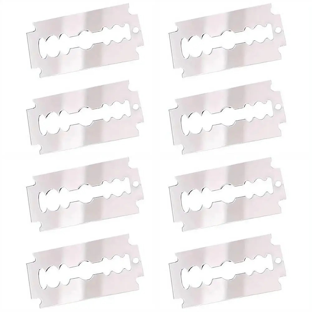 Simulated Acrylic Razor Blade Hair Clips - Punk Y2K Side Accessories for E-Girls & Streetwear